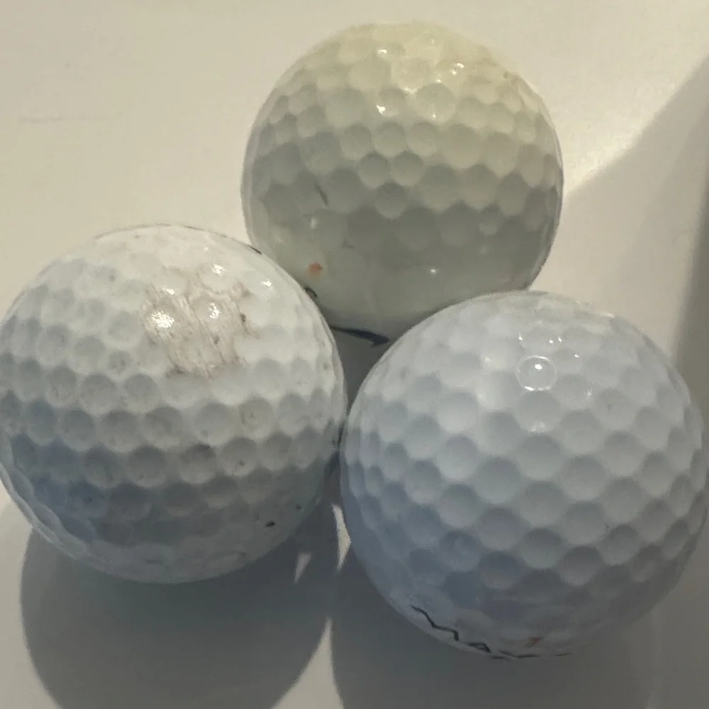 20 x Assorted Brand Names White Golf Ball lot ~ Used Decorative Accent Set